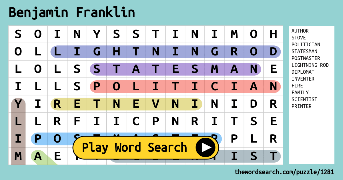 download-word-search-on-benjamin-franklin