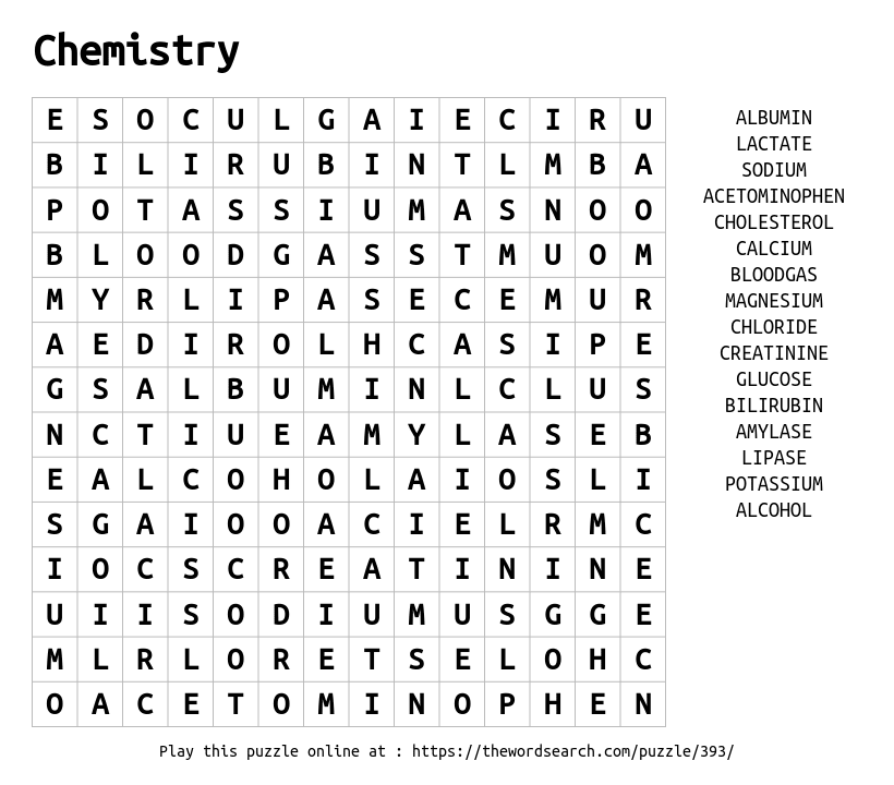 chemistry-word-search