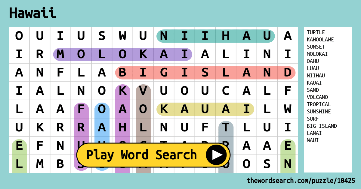 hawaii-word-search