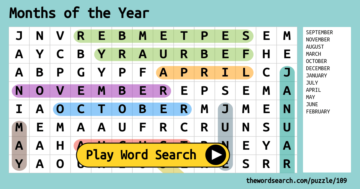 months-of-the-year-word-search