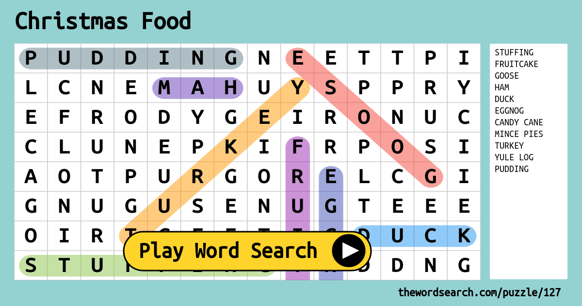 christmas-food-word-search