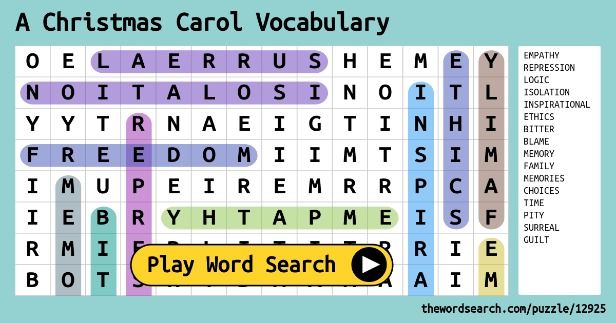 a-christmas-carol-vocabulary-word-search