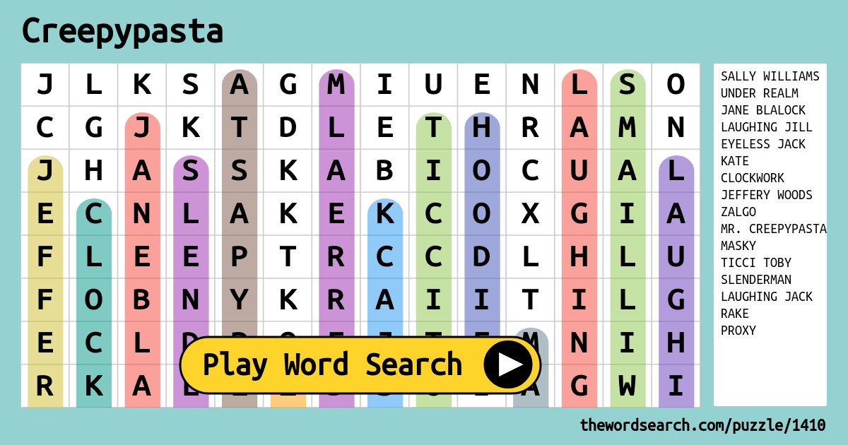 creepypasta-word-search