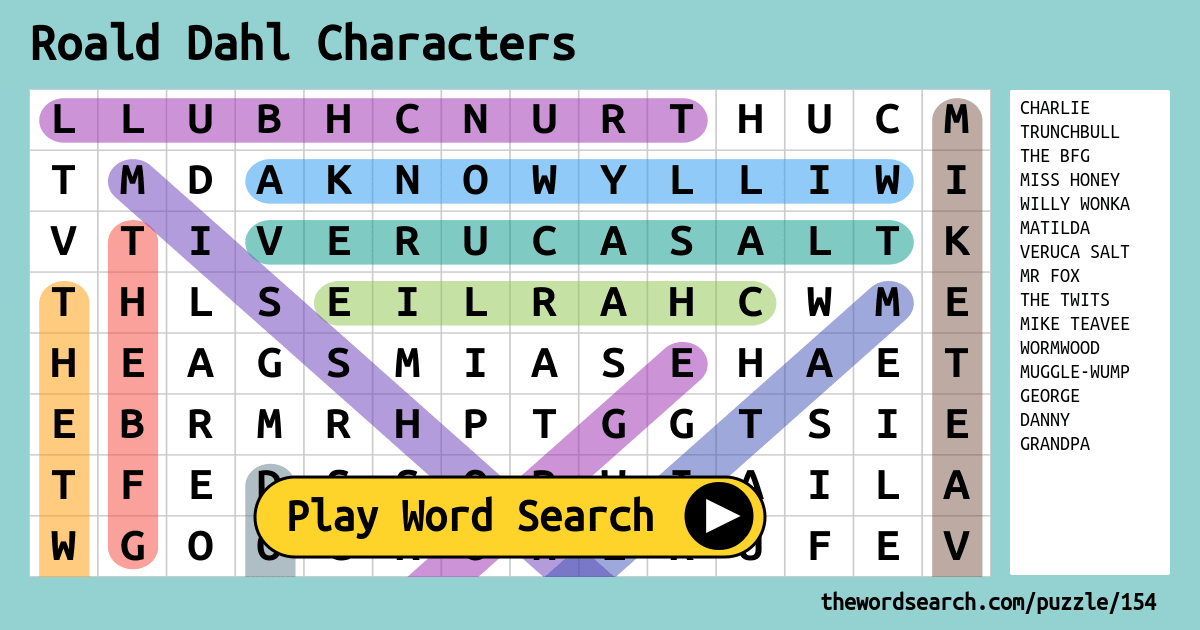 Word Search Puzzle - Famous Anime Antagonist