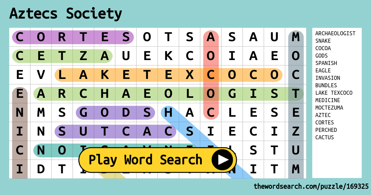 aztecs-society-word-search