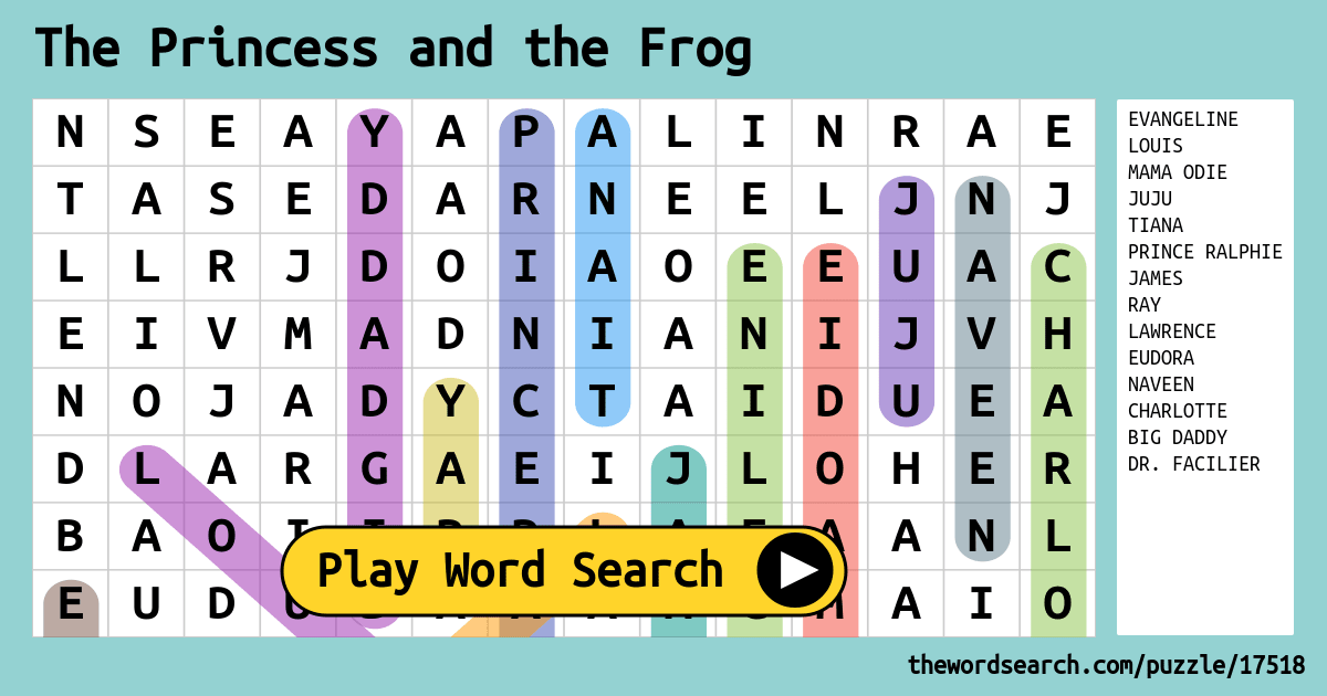 the-princess-and-the-frog-word-search