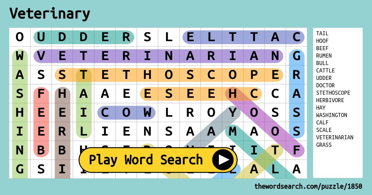 veterinary-word-search