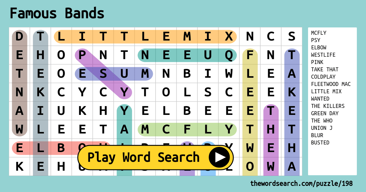 famous-bands-word-search