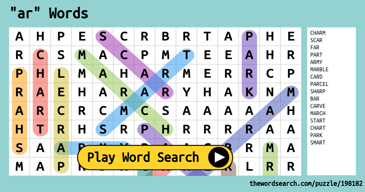 5 letter word contain ar