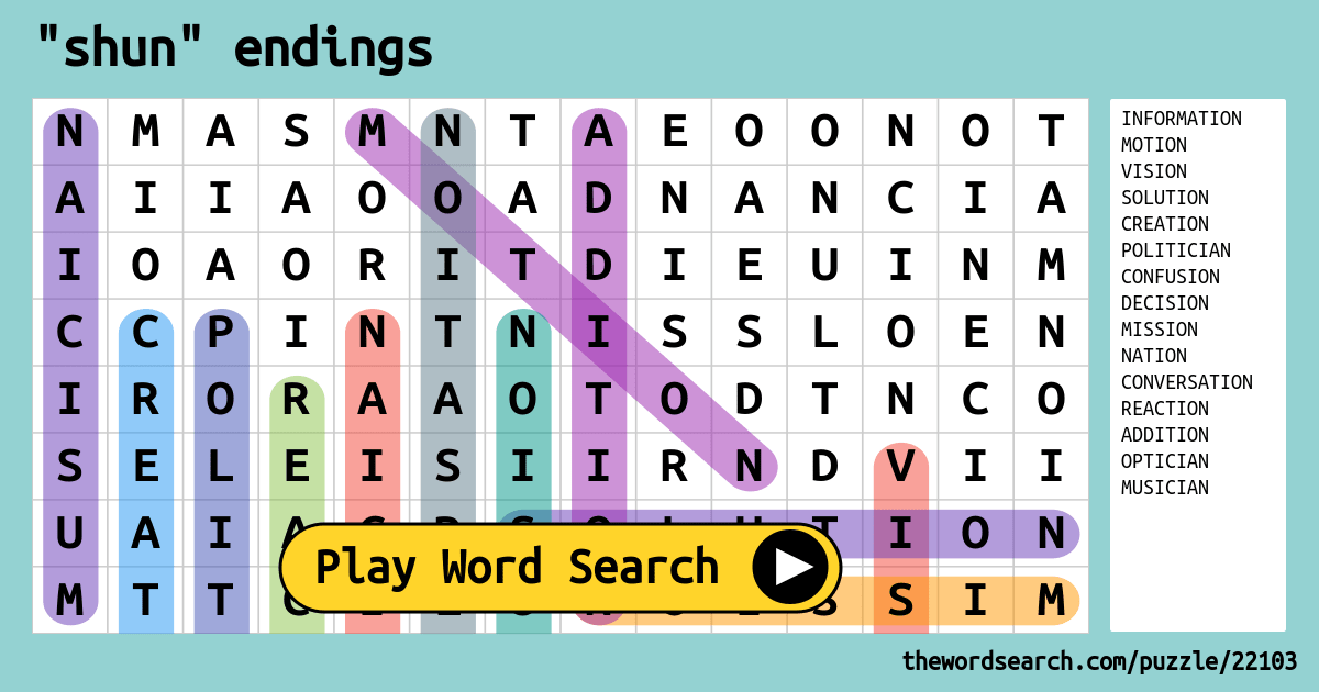 shun-endings-word-search