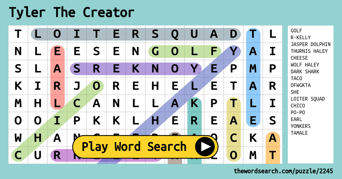 tyler-the-creator-word-search