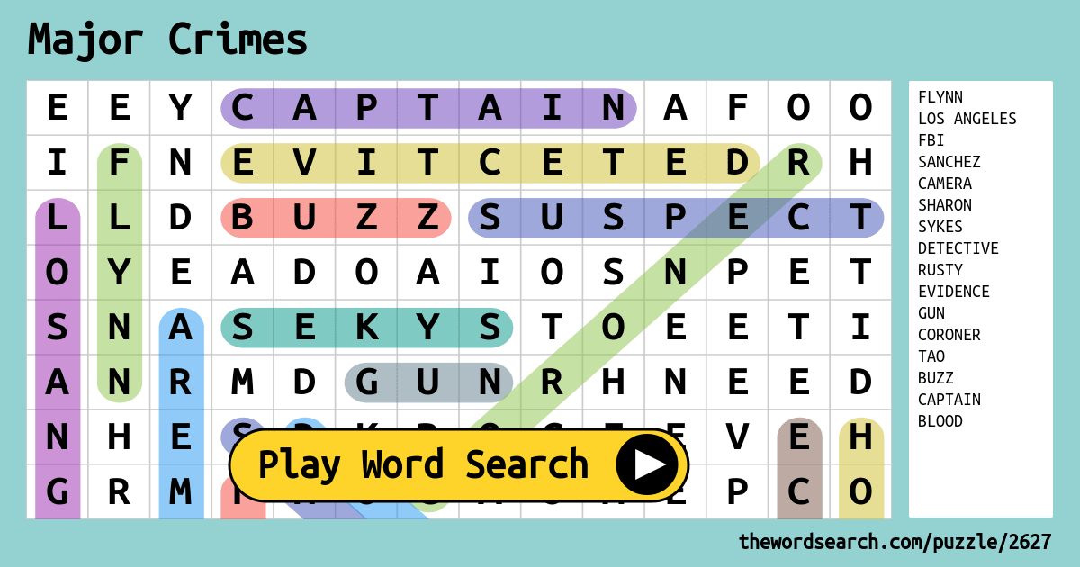 major-crimes-word-search