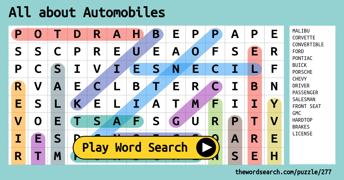 all-about-automobiles-word-search