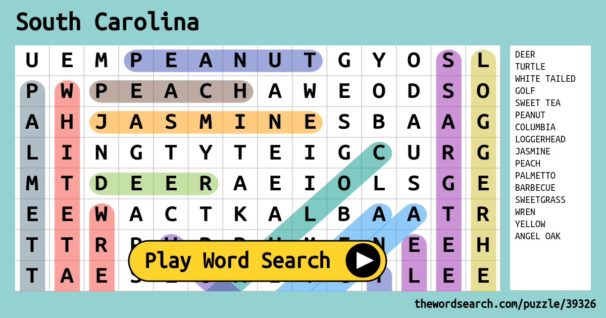 south-carolina-word-search