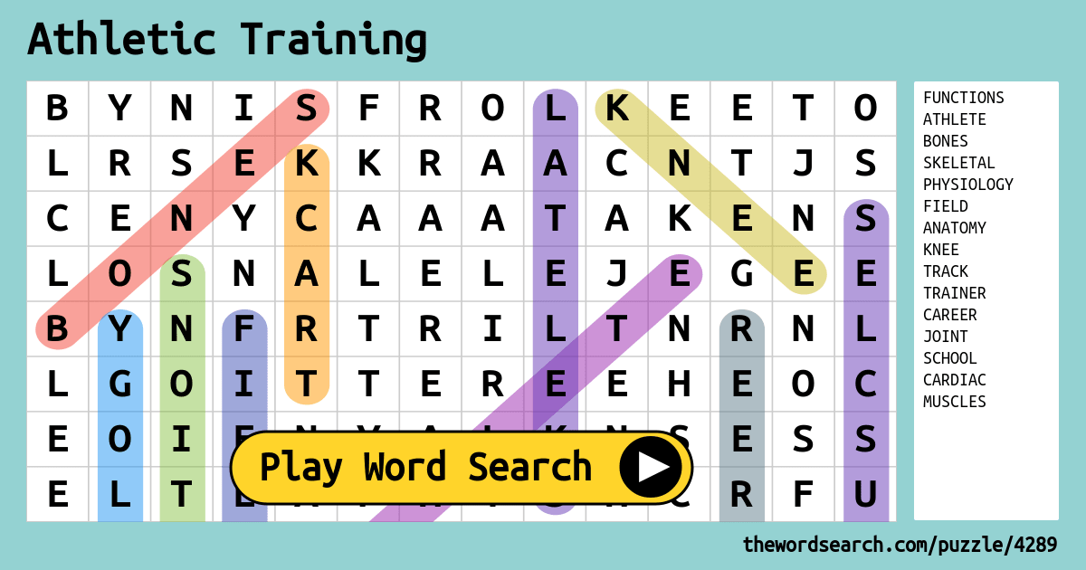 athletic-training-word-search