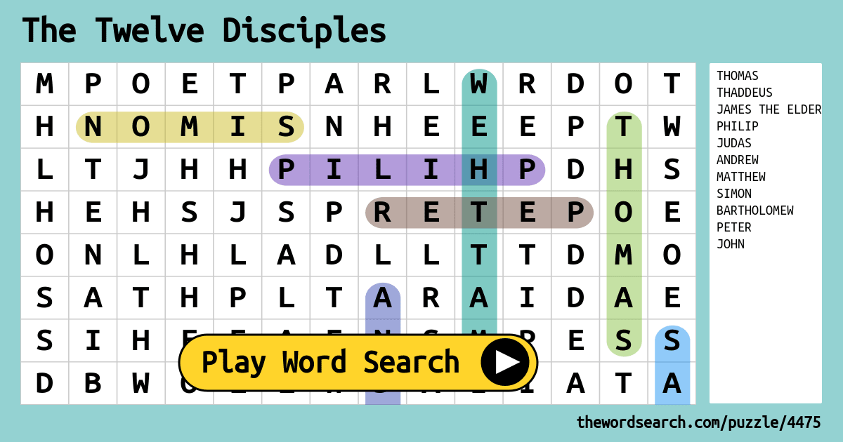 the-twelve-disciples-word-search