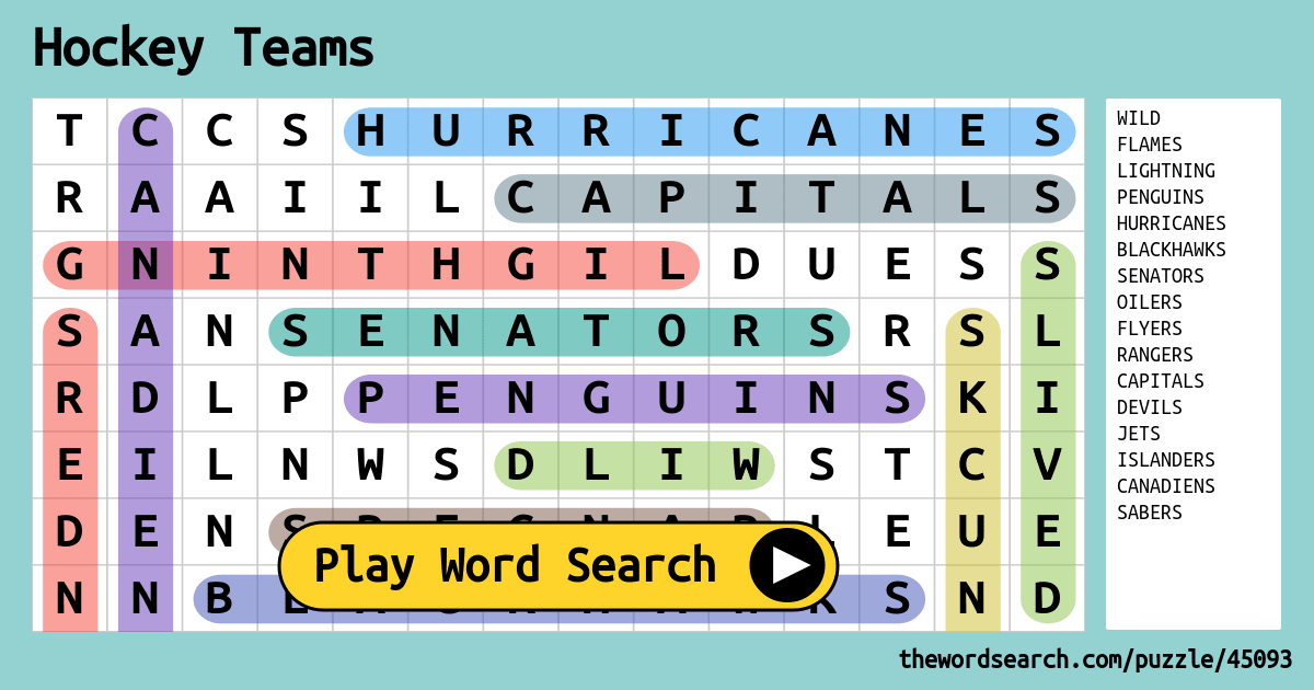 hockey-teams-word-search