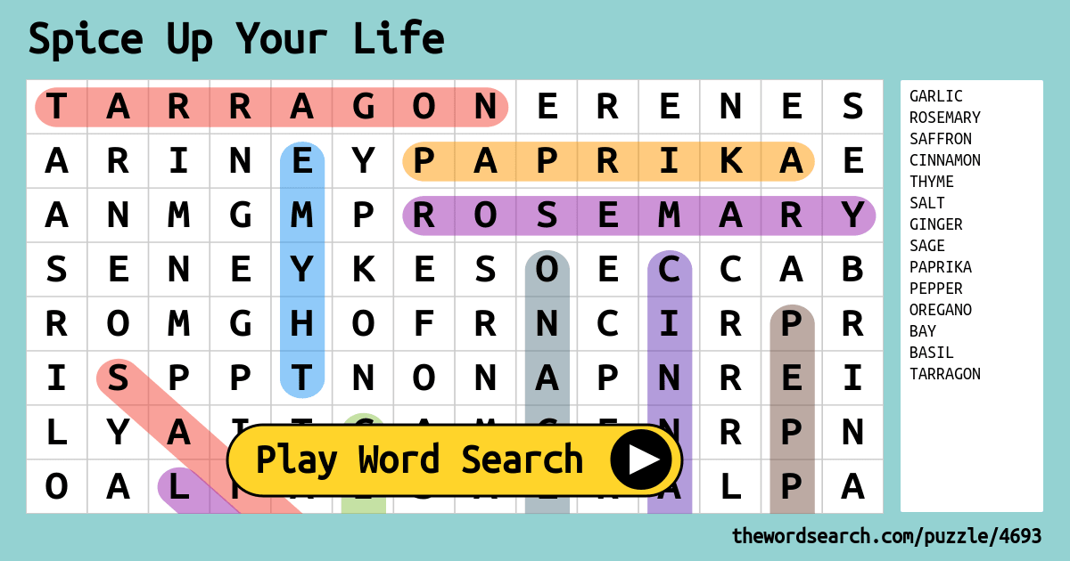 spice-up-your-life-word-search