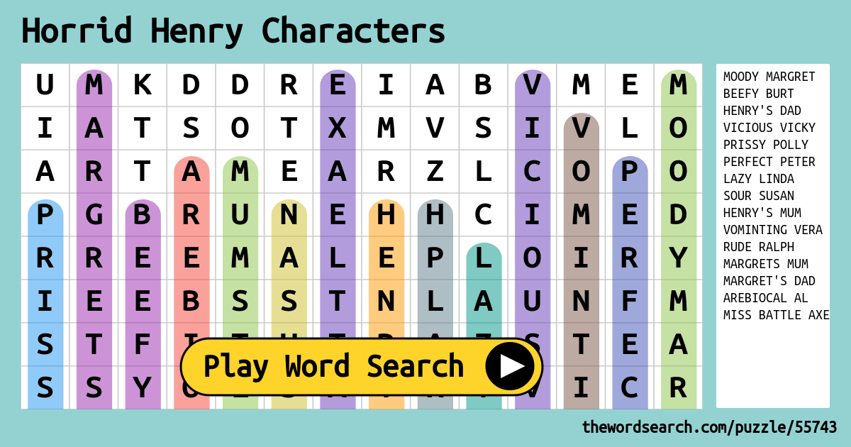 horrid-henry-characters-word-search