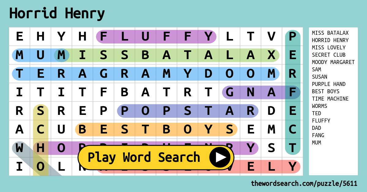 horrid-henry-word-search