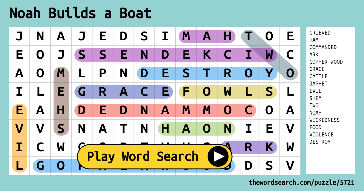 noah-builds-a-boat-word-search