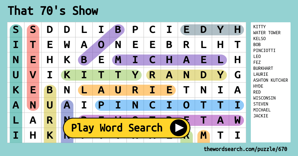 that-70-s-show-word-search