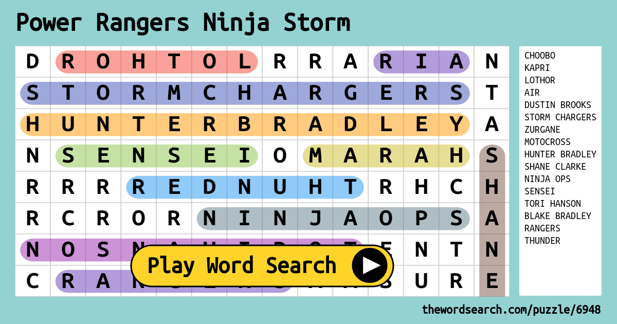 power-rangers-ninja-storm-word-search