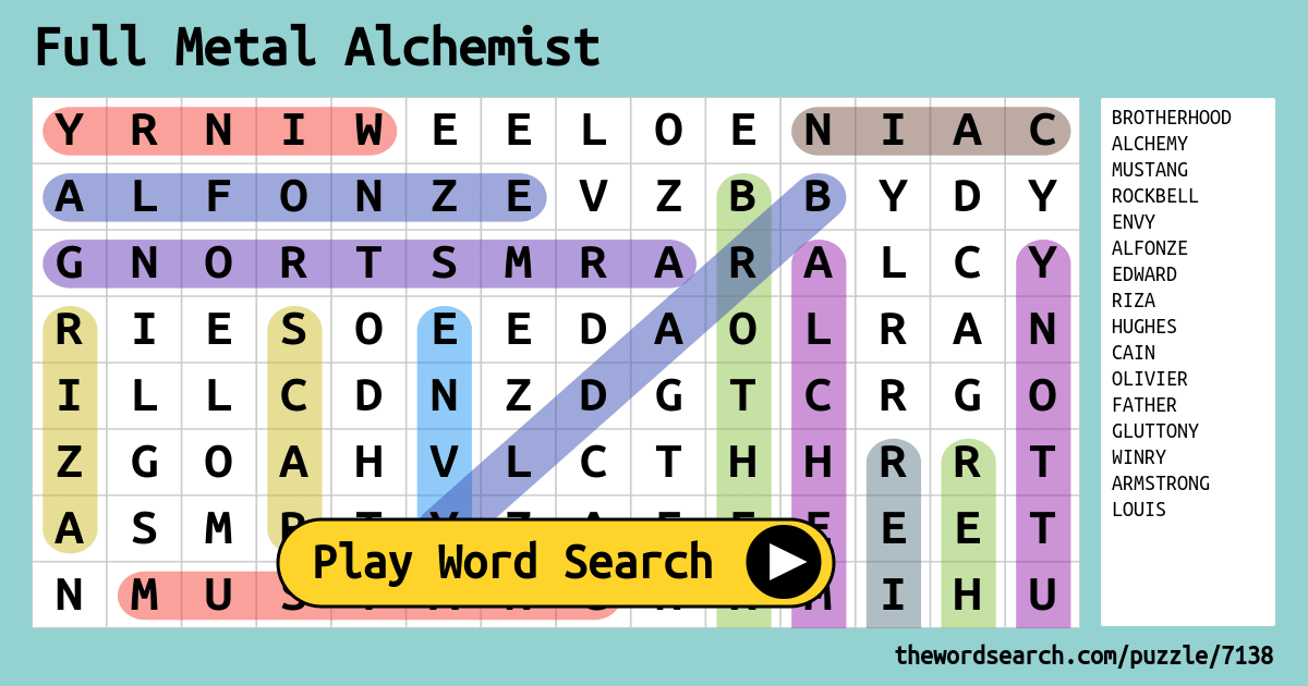 Fullmetal Alchemist Puzzle