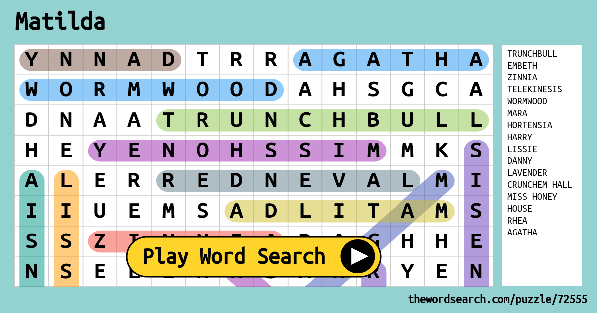 matilda-word-search