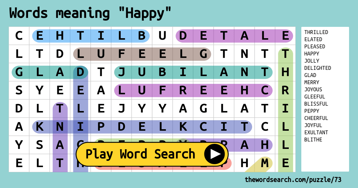 words-meaning-happy-word-search