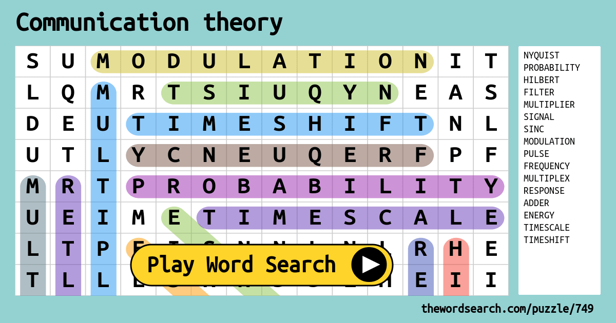 communication-theory-word-search