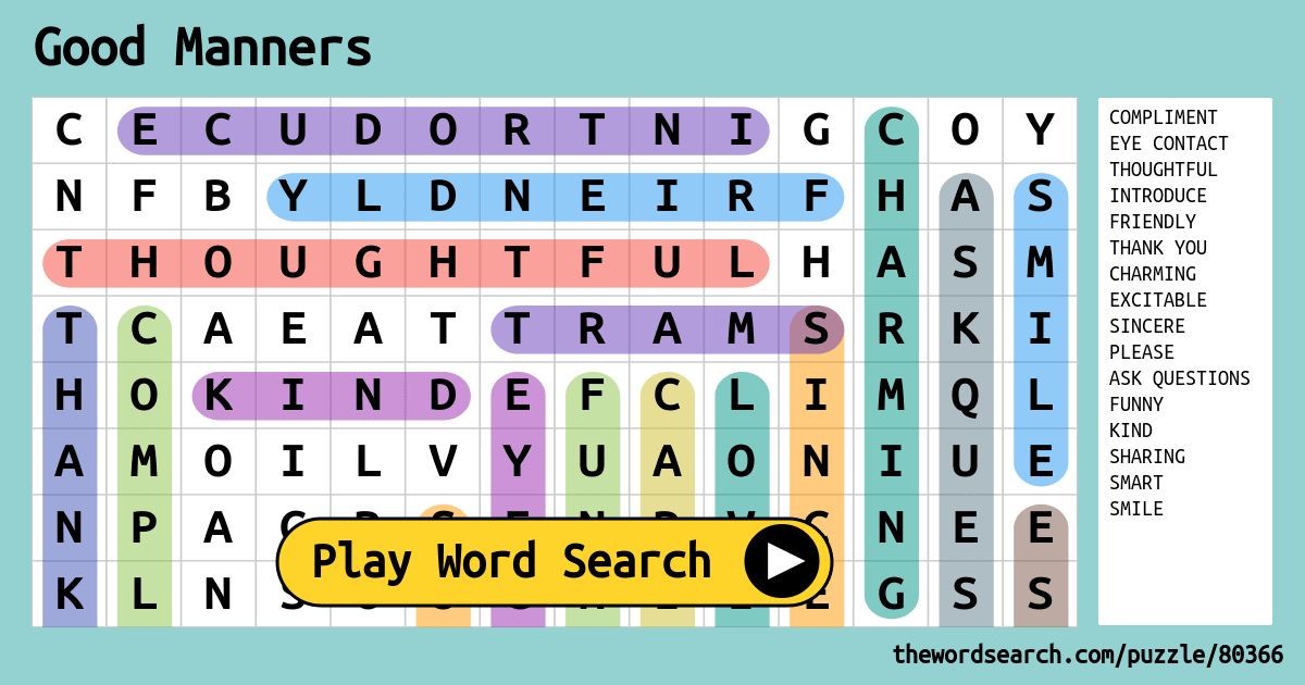 good-manners-word-search