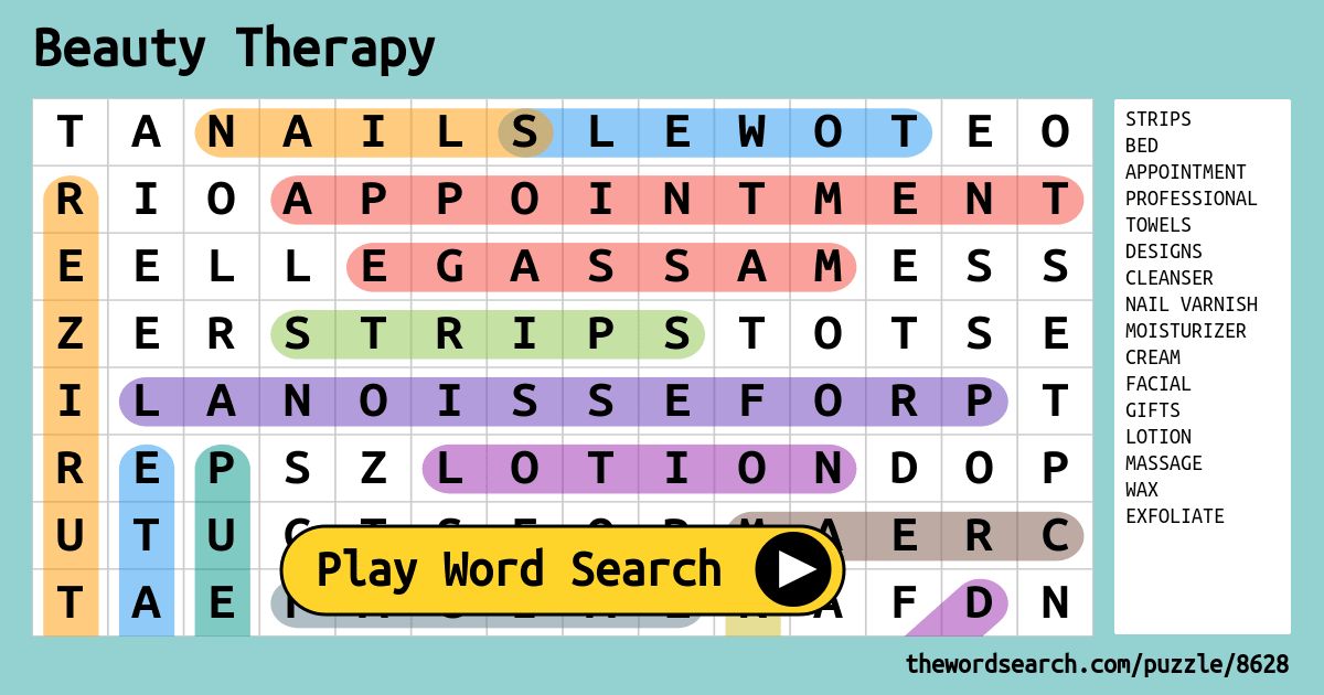 beauty-therapy-word-search