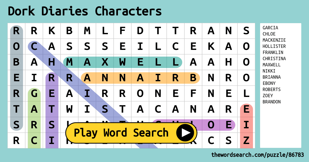 download-word-search-on-dork-diaries-characters