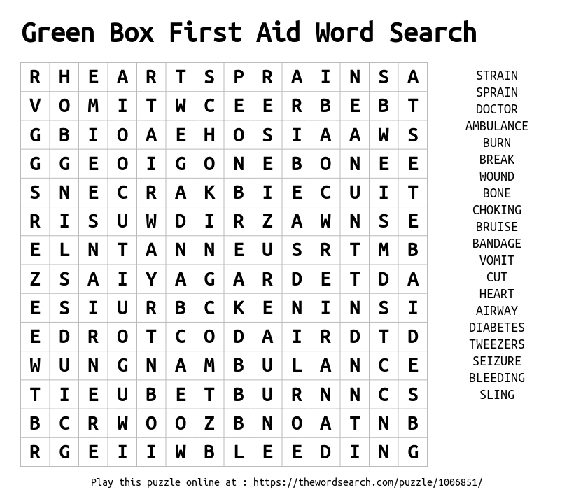 Box Word Search Puzzle  Free printable puzzles, Word search puzzle, Word  search puzzles printables