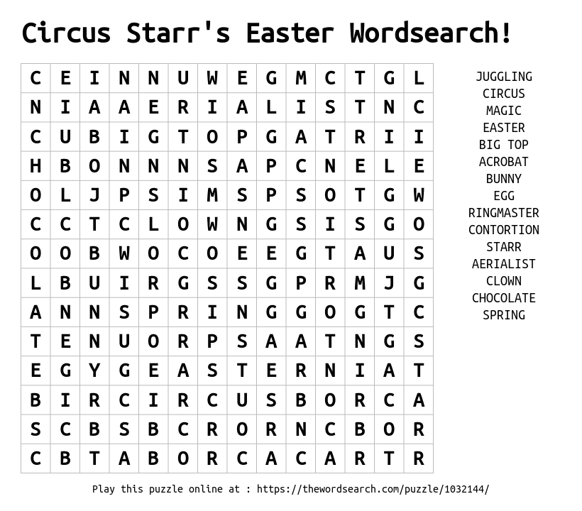 download word search on circus starr s easter wordsearch