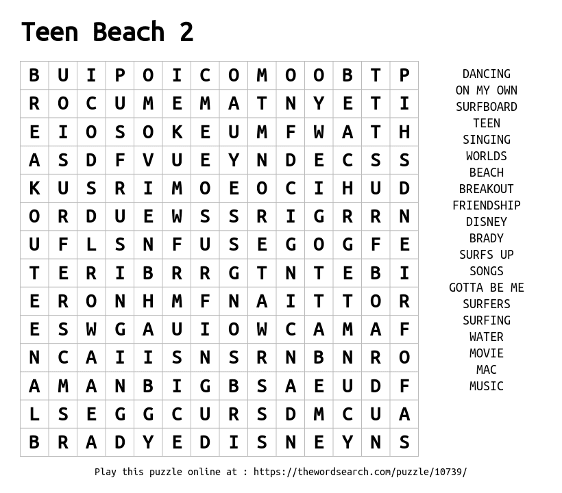 download word search on teen beach 2