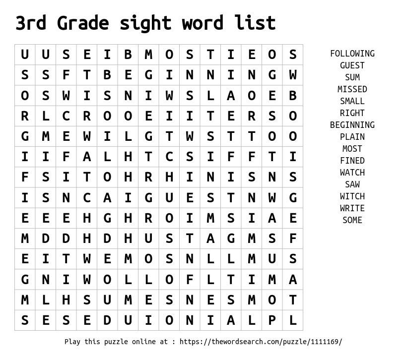 Word Search Worksheets For Grade 3 K5 Learning Word Search For Grade 