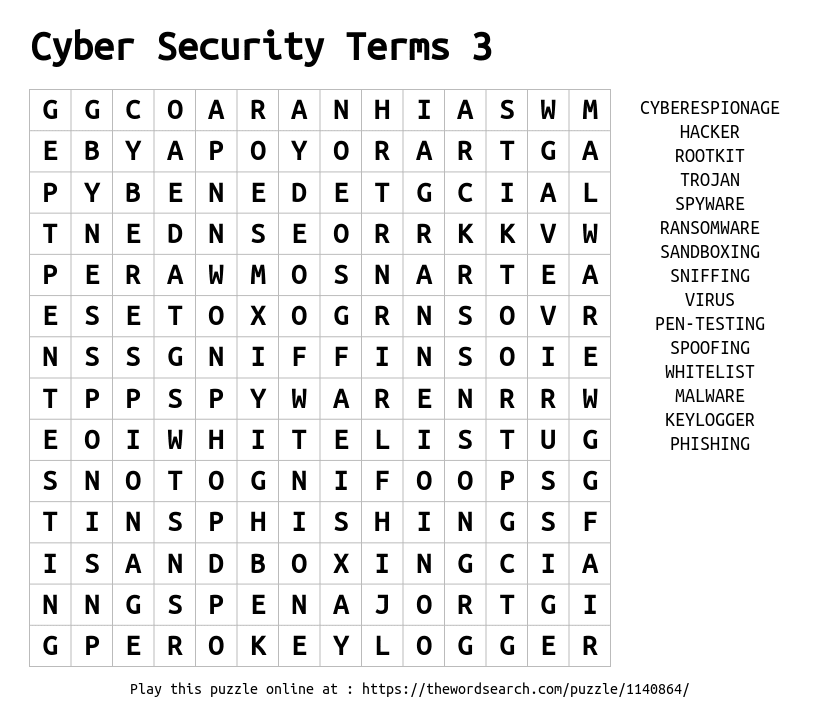 Download Word Search On Cyber Security Terms 3