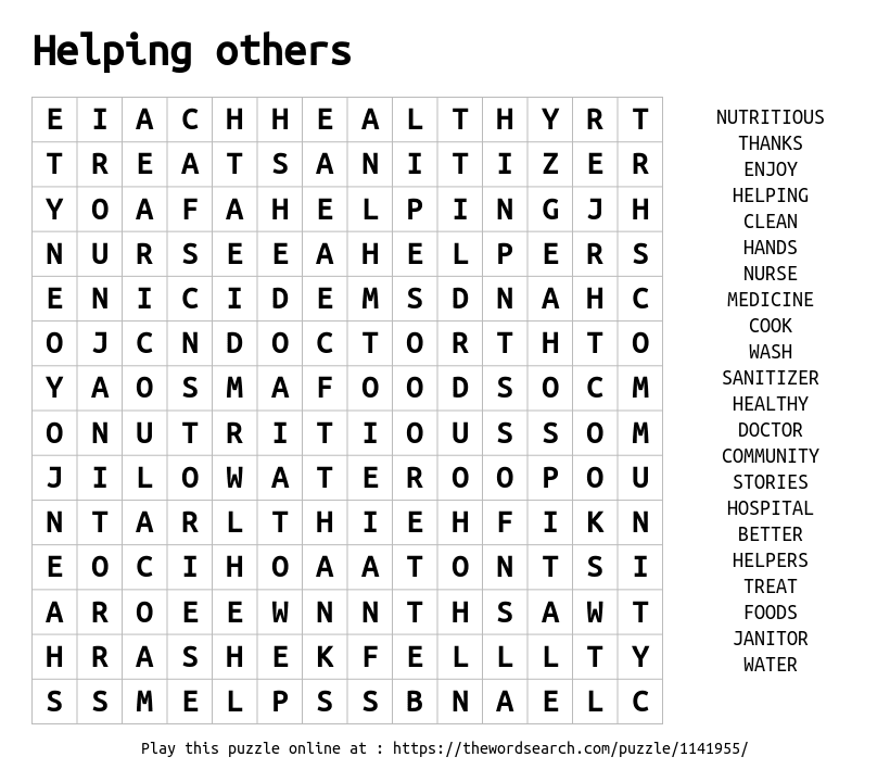 Another Word For Helping The Community