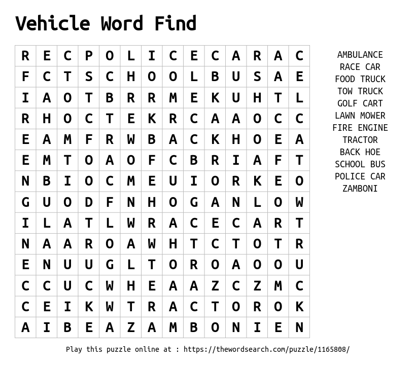 Word Search Race