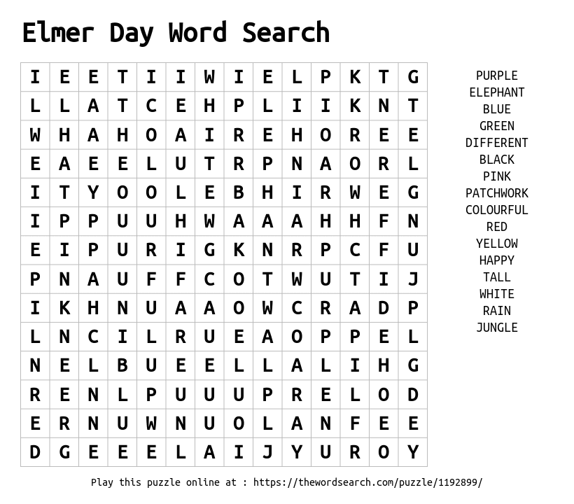 download word search on elmer day word search