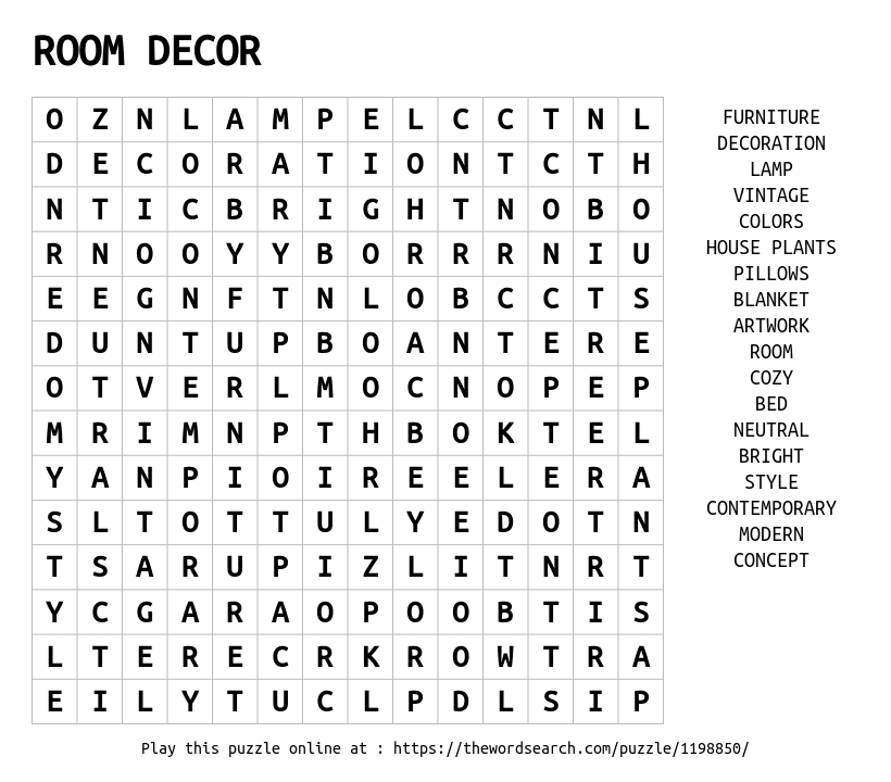 Rooms of the house. - online puzzle