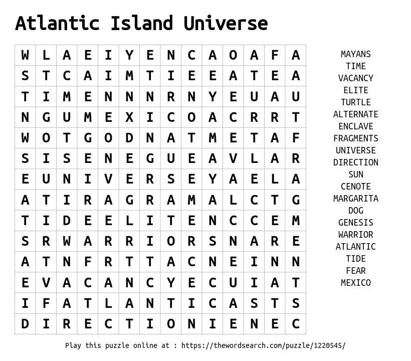 Warrior Island Universe