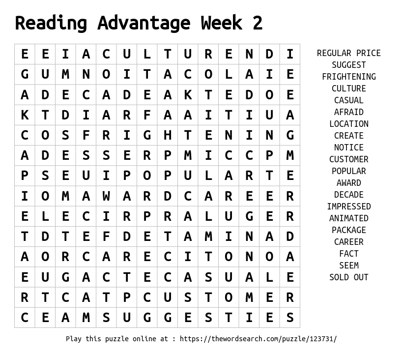 Download Word Search on Reading Advantage Week 2