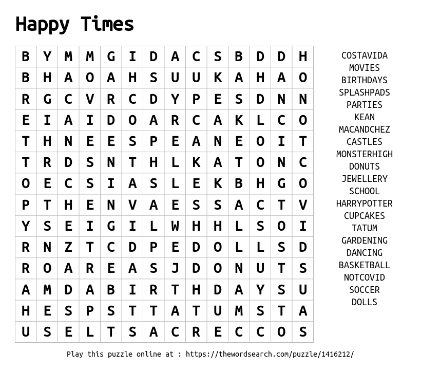 download word search on happy times