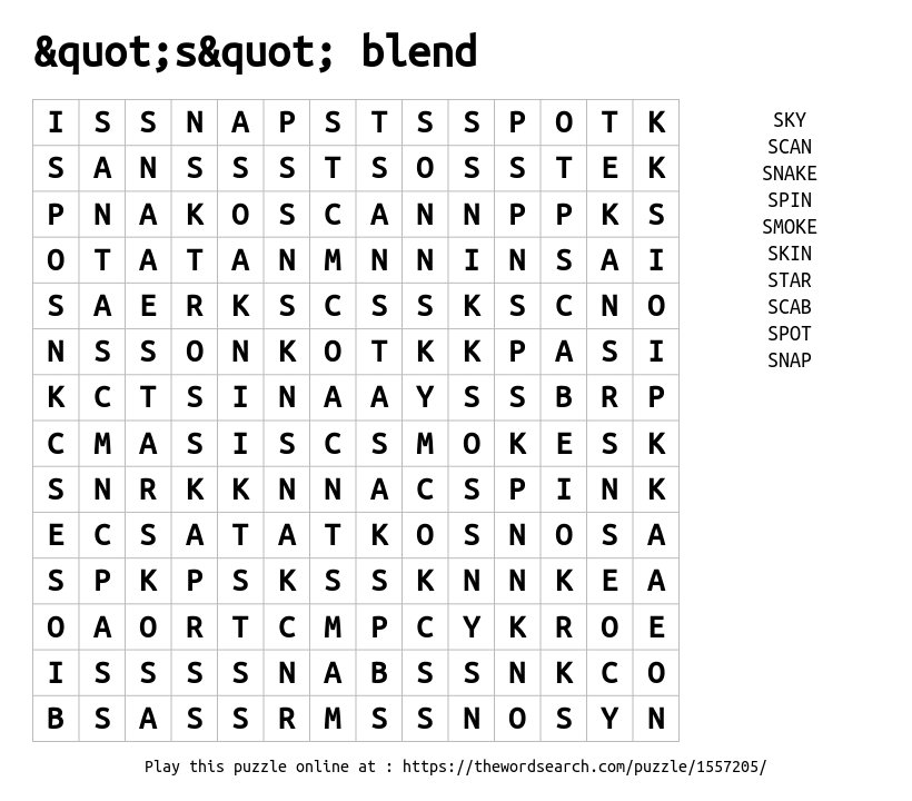 s-blend-word-search