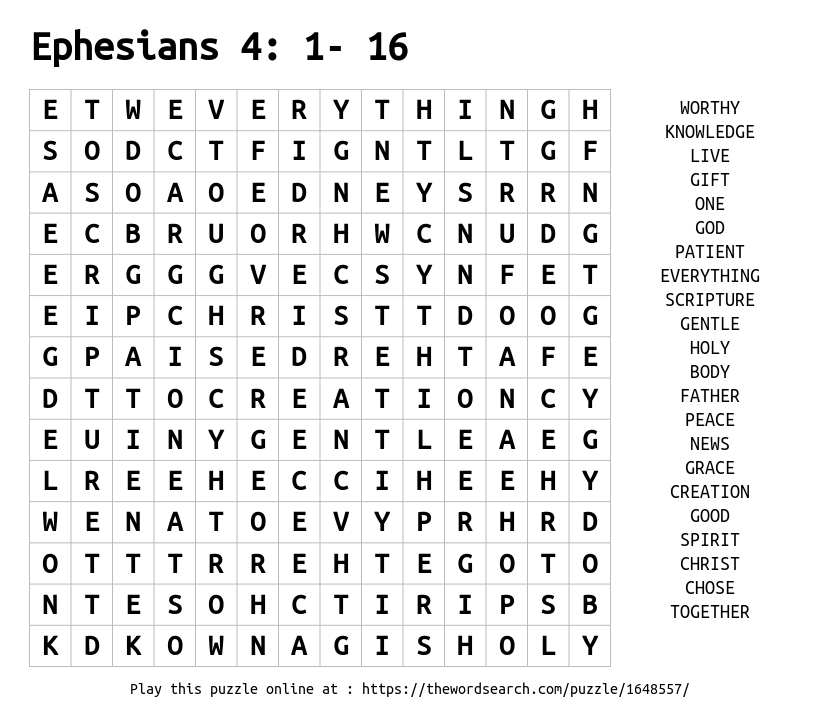holy spirit word search