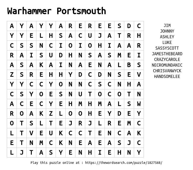 A Mighty Fortress Word Search - WordMint