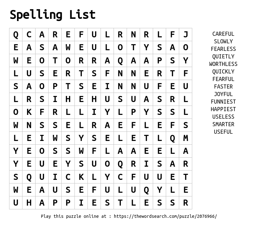 spelling-list-word-search